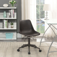 Load image into Gallery viewer, Ralston - Upholstered Adjustable Office Desk Chair With Ergonomic Design - Brown
