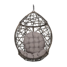 Load image into Gallery viewer, Marlin Hanging Egg Chair Basket With Teardrop Design - Gray
