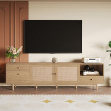 Load image into Gallery viewer, TV Stand With Doors - Natural
