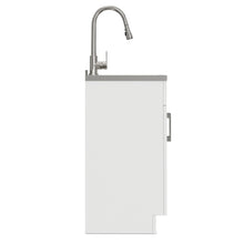 Load image into Gallery viewer, Modern Shaker All-In-One Laundry Utility Sink And Cabinet With Pull-Out Faucet
