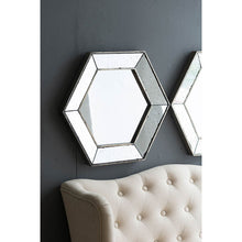 Load image into Gallery viewer, Hexagon Wall Mirror With Contemporary Glass Design, Home Decor Accent Mirror For Living Room, Entryway, Bedroom
