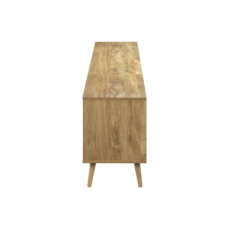 TV Stand Console With Storage Drawers And Cabinets - Walnut