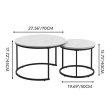 Load image into Gallery viewer, Round Nesting Coffee Table (Set of 2)
