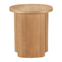 Load image into Gallery viewer, Wood Oval End Table - Natural
