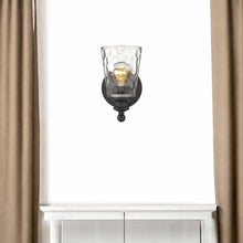 Load image into Gallery viewer, Metal And Pebbled Glass Wall Light - Bronze
