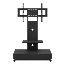 Load image into Gallery viewer, Mobile TV Cart With Push Pull Drawer, Lockable Wheels
