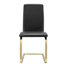 Load image into Gallery viewer, Upholstered Leather Dining Room Side Chairs (Set of 2) - Black
