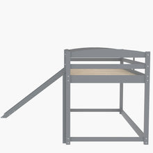 Load image into Gallery viewer, Twin over Twin Bunk Bed with Convertible Slide and Ladder , Gray(Old SKU:WF281725AAE)
