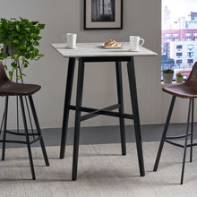 Load image into Gallery viewer, Modern Bar Height Dining Table, Rubberwood Legs And Laminate Table Top
