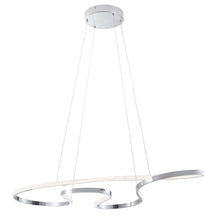 Load image into Gallery viewer, 40'' Metal LED Dimmable Chandelier - Silver
