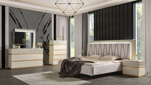 Load image into Gallery viewer, Delfano Modern Style King Bed Made with Wood in Beige
