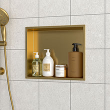 Load image into Gallery viewer, Stainless Steel Shower Niche With Seamless Design For Bathroom Storage
