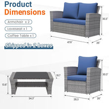 Load image into Gallery viewer, Modern Patio Set With Table And Cushions
