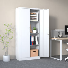 Load image into Gallery viewer, Heavy Metal Garage Storage Cabinet With Locking Doors, Steel, Adjustable Shelves
