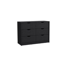 Load image into Gallery viewer, Four Drawer Double Dresser - Black
