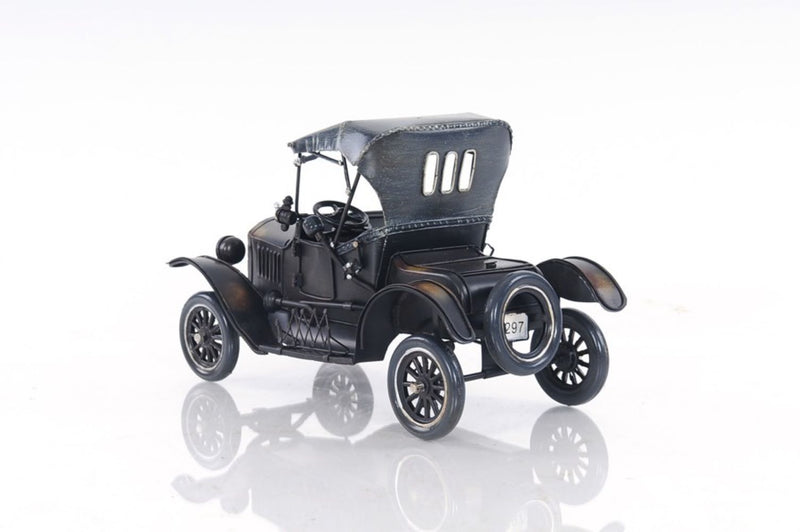 c1908 Ford Model Car Tabletop Sculpture - Black