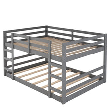 Load image into Gallery viewer, Full Over Full Bunk Bed with Ladder, Gray（OLD SKU：WF282788AAE）
