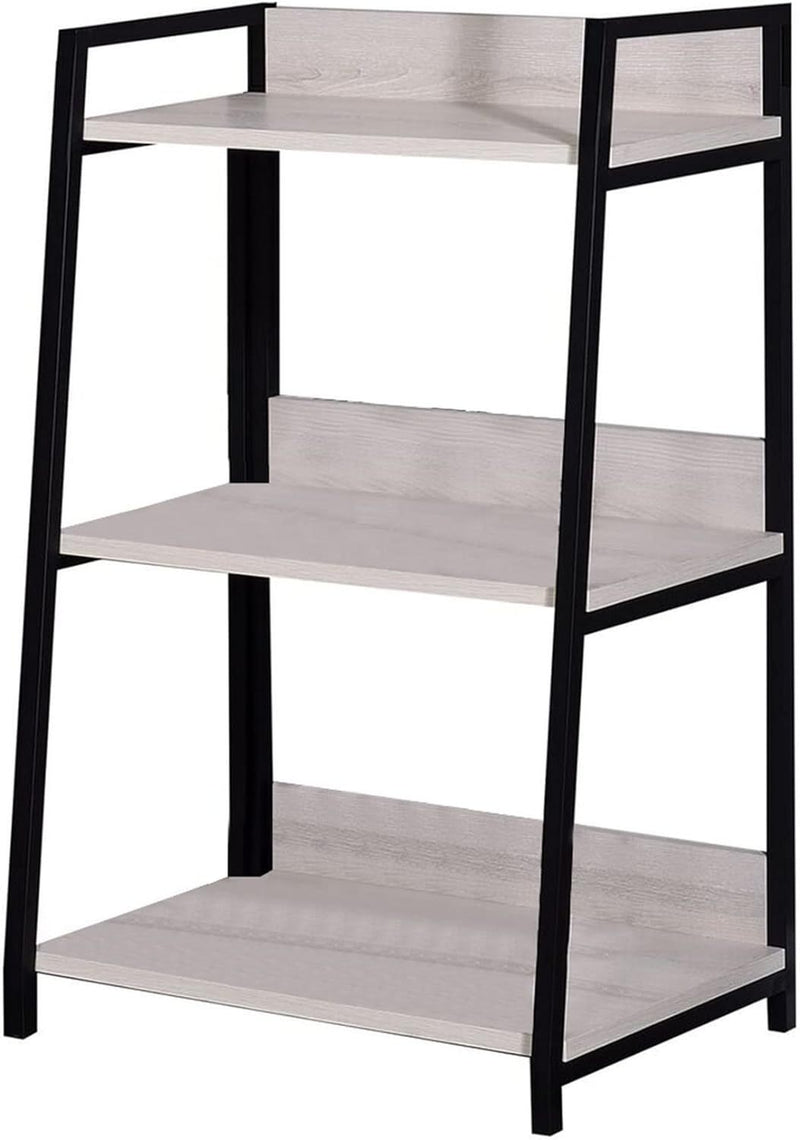 Three Tier Ladder Bookcase - Natural / Black