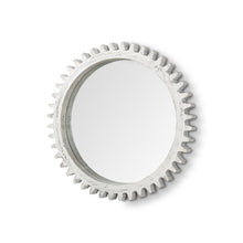 Load image into Gallery viewer, 35" Abstract Framed Accent Mirror - White
