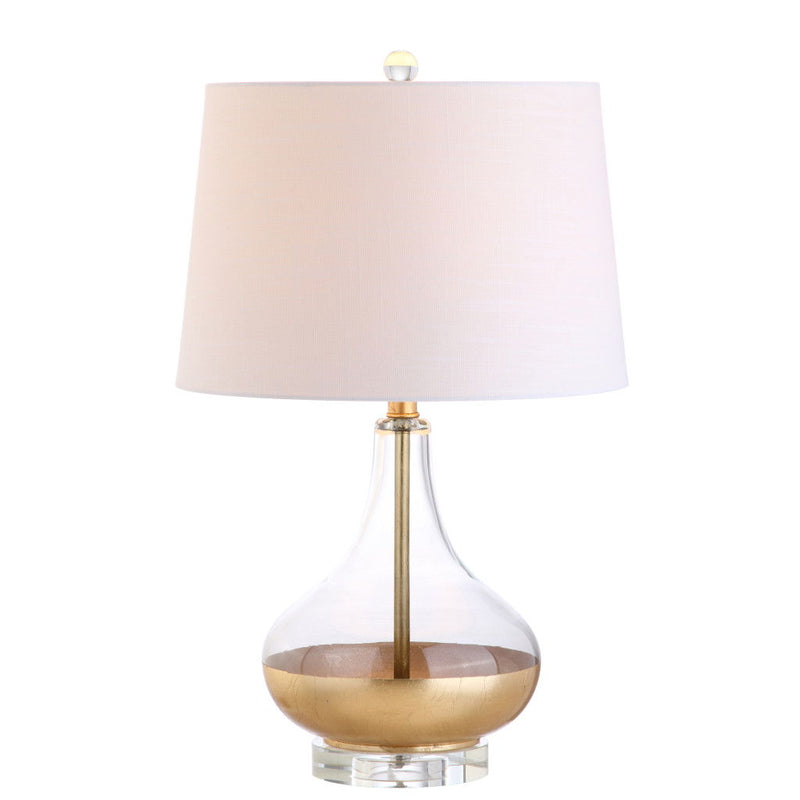 Novelty Table Lamp LED With Drum Shade - Clear