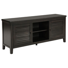 Load image into Gallery viewer, Sutter - 2 Door TV Stand With Mission Design - Dark Brown

