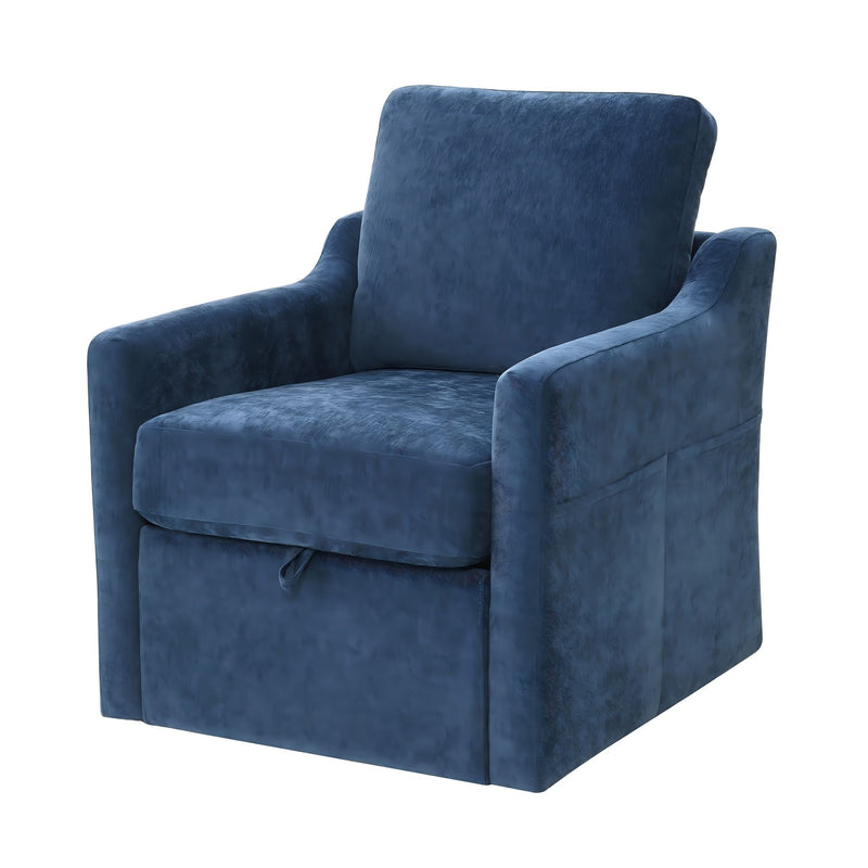 Swivel Arm Chair With Soft, Comfy Accent Chair For Living Room
