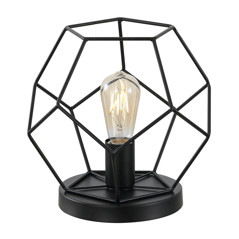 10'' Geometric Table Lamp LED - Black