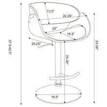 Load image into Gallery viewer, Ergonomic Adjustable Bar Stool - Ivory

