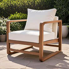 Load image into Gallery viewer, Outdoor Lounge Chair With Oversized Cushion Set For Patio
