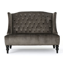 Load image into Gallery viewer, Nurturing - Upholstered Loveseat With Wing Back And Diamond Tufting
