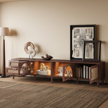 Load image into Gallery viewer, TV Stand With App-Controlled LED Lights, 2 Drawers &amp; Door Storage
