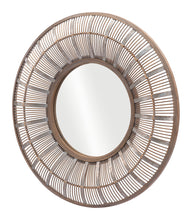 Load image into Gallery viewer, 32" Round Accent Mirror - Brown

