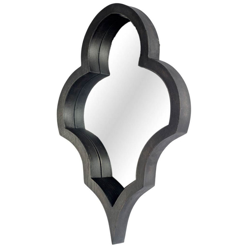 34" Novelty Framed Accent Mirror - Black