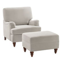 Load image into Gallery viewer, Candor - Chair And Ottoman Set - Beige
