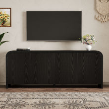 Load image into Gallery viewer, Curved Edge TV Stand With Large Cabinets
