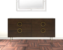 Load image into Gallery viewer, Solid Wood Six Drawer Double Dresser - Acacia
