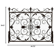 Load image into Gallery viewer, Darcie - Wrought Fireplace Screen, Ornate Design
