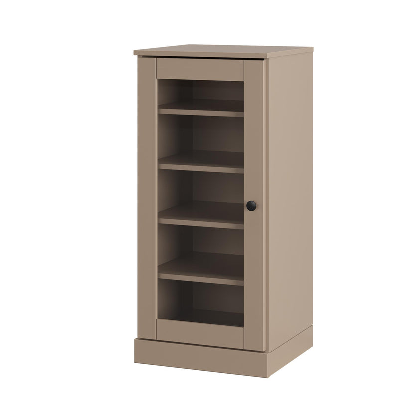 Ten Pair Solid Woodshoe Storage Cabinet (752254) - Beige