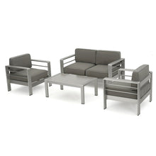 Load image into Gallery viewer, Cape Coral - 4 Pieces Outdoor Patio Chat Set
