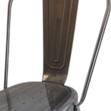 Load image into Gallery viewer, Metal Partially Open Back Dining Side Chairs (Set of 4) - Gray
