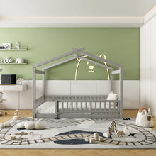 Load image into Gallery viewer, Bed House Bed Frame With Fence
