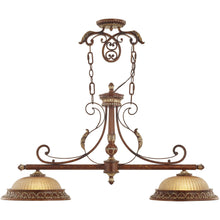 Load image into Gallery viewer, Two Light Metal Dimmable Chandelier With Shades - Bronze

