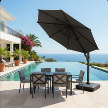 Load image into Gallery viewer, Round Cantilever Patio Umbrella With 360 Rotation &amp; Infinite Tilt Adjustment
