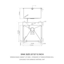 Load image into Gallery viewer, Stainless Steel Drop In Kitchen Sink, Topmount
