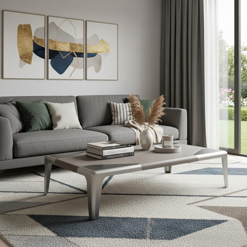 Stainless Steel Coffee Table - Gray / Silver