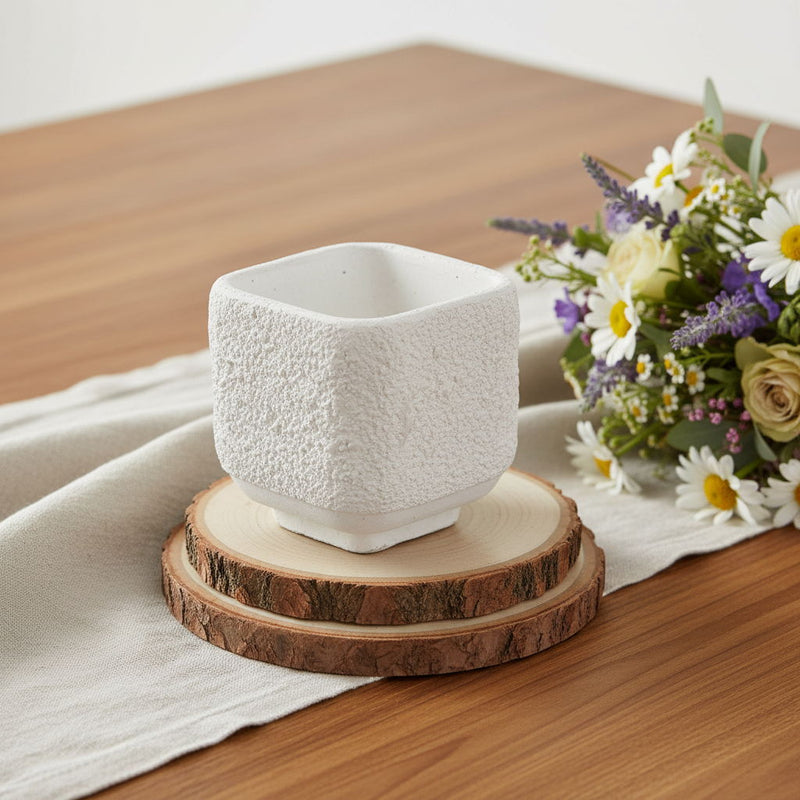 Square Pot Planter - Gray