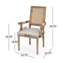 Load image into Gallery viewer, Elegant French Country Style Dining Chair With Cane Backrest
