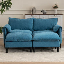Load image into Gallery viewer, Convertible Combination Sofa With Footstools With Storage
