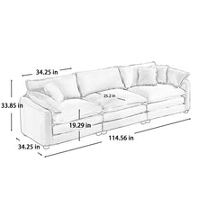 Load image into Gallery viewer, Elegant Oversized Sectional Sofa Set With Deep Seats And Flexible Layout
