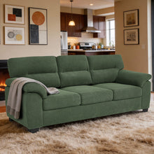 Load image into Gallery viewer, 3 Seater Sofa With Padded Armrests And Triangular Leg
